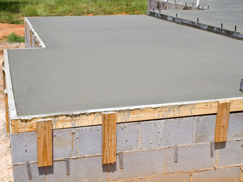Fresh Concrete Slab concreter newcastle